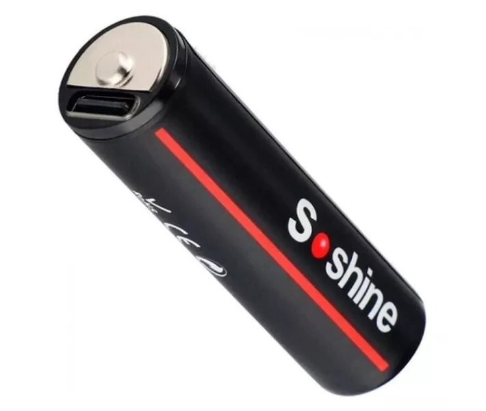 Аккумулятор AA Soshine 1,5V 1730 mAh 2600 mWh с Type-C зарядкой (18876)