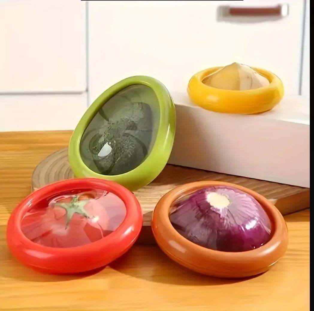 Харчовий контейнер для зберігання фруктів та овочів 9,8 см Жовтий (2543708927) - фото 4