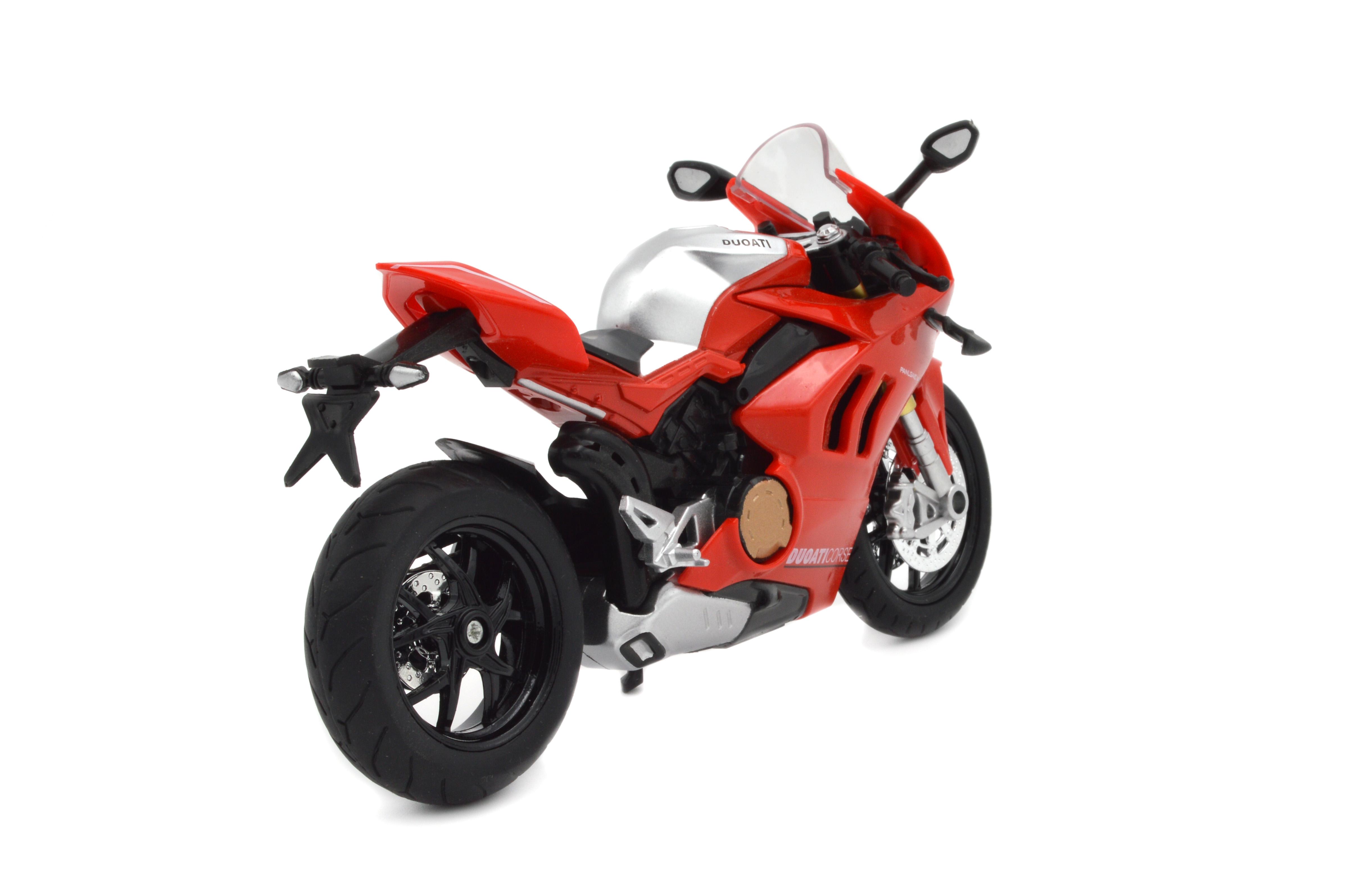 Іграшковий мотоцикл Ducati Panigale V4 Corse метал/пластик 1:12 звук/світло/амортизація (BG 32-120) - фото 4 Іграшковий мотоцикл Ducati Panigale V4 Corse метал/пластик 1:12 звук/світло/амортизація (BG 32-120) - фото 4