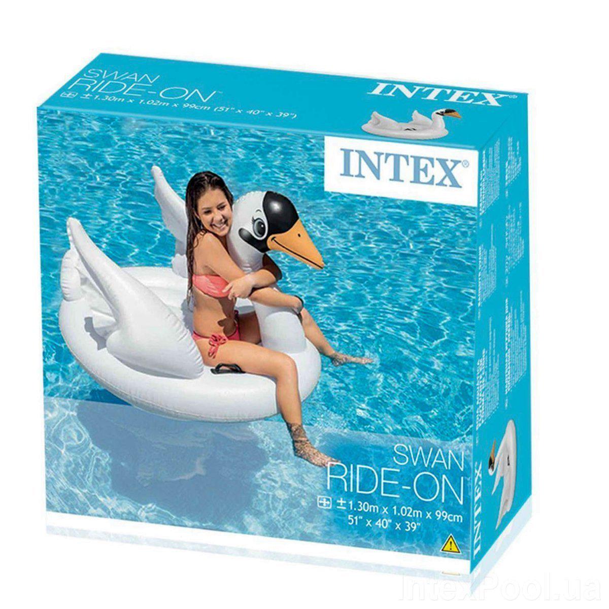 Плотик детский Intex Лебедь 102х99 см (57557) - фото 4