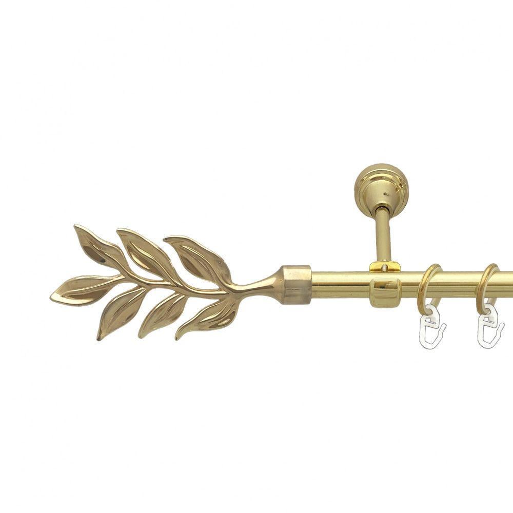 Карниз для штор Orvit Лавр однорядный гладкий 16 мм 300 см Золотой (00-00014066)