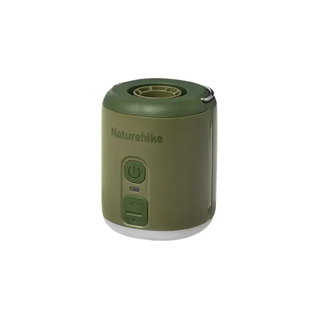 Насос для надувных изделий-ночник/вентилятор Naturehike CNK2300DQ022 180 л/мин 4.5 кПа 5 Вт 1600 mAh USC-C Dark Green (6976507665988)
