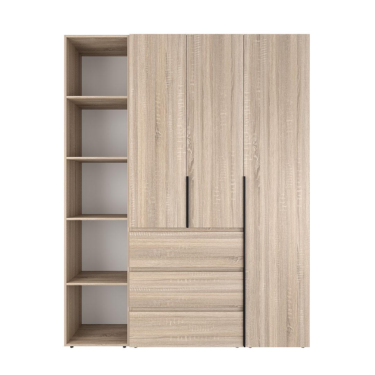 Шкаф распашной комбинированный ART IN HEAD №8 Light 1600x500x2200 мм Дуб Сонома светлый (GALTK0813000000) - фото 1