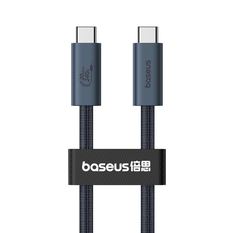 Дата-кабель BASEUS Flash 2 USB4 Full-Featured Type-C to Type-C 240W 1,8 м Cluster Black (P10311803112)