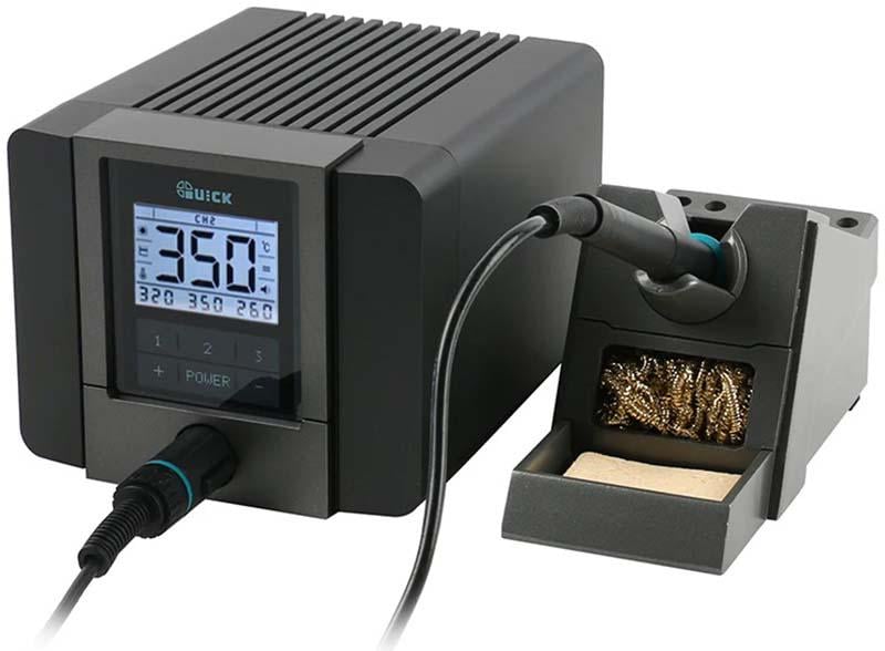 Станция паяльная Quick TS1200A паяльник с датчиком температуры 120 Вт (6971806517532)