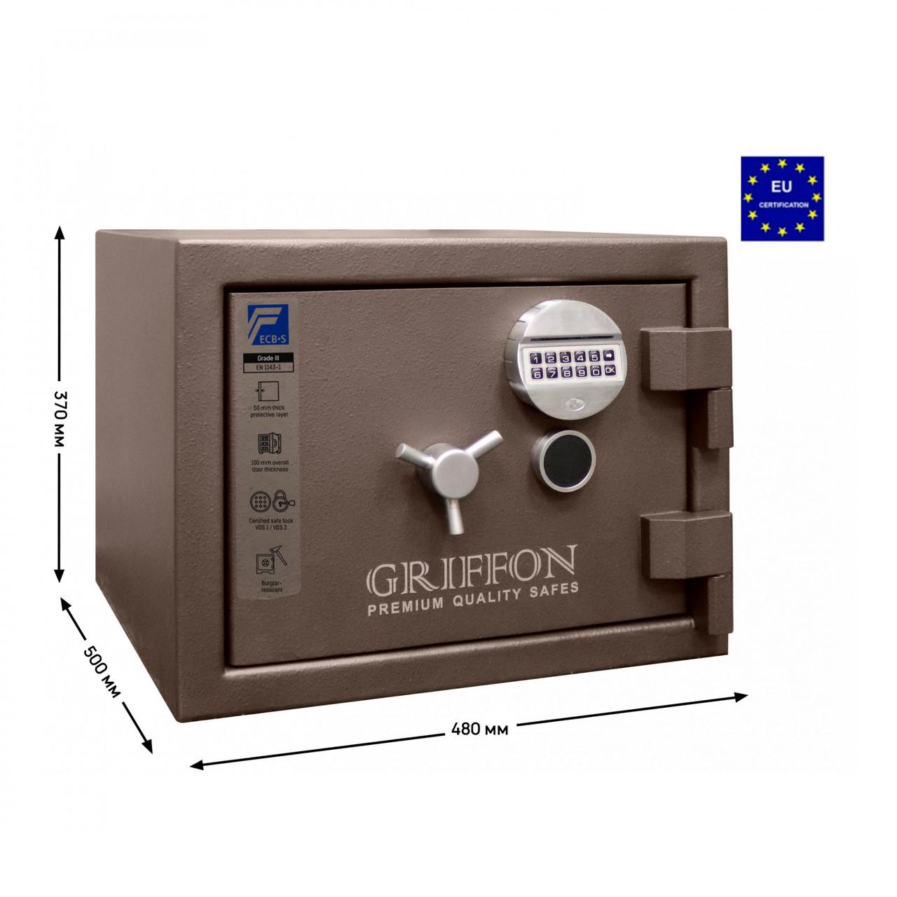 Сейф вогнезламостійкий Griffon CLE III.37.K.E - фото 2 Сейф вогнезламостійкий Griffon CLE III.37.K.E - фото 2
