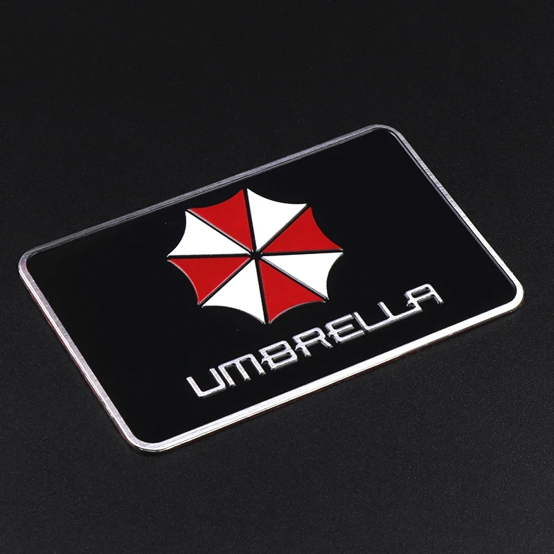 Емблема алюмінієва Umbrella 8х5 см Чорний (2137434354)