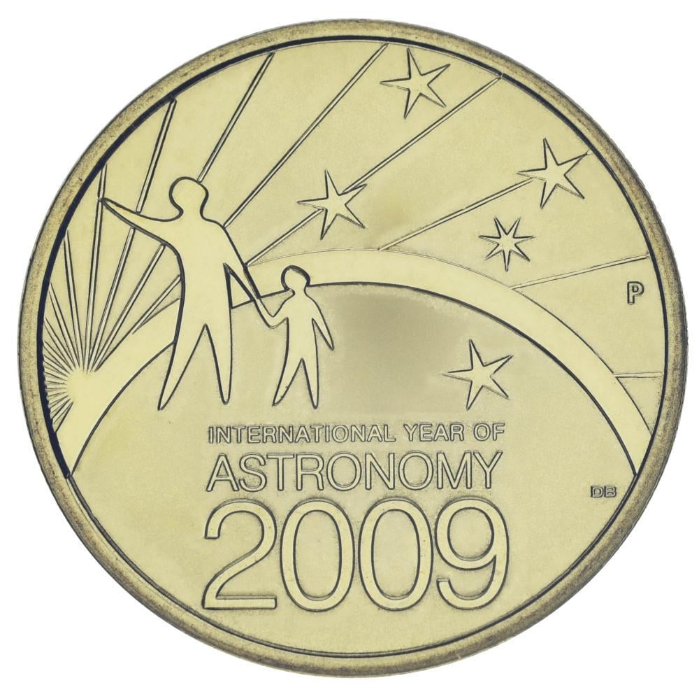 Коллекционная монета Австралия 1 доллар 2009 UNC Международный год астрономии (М24944)