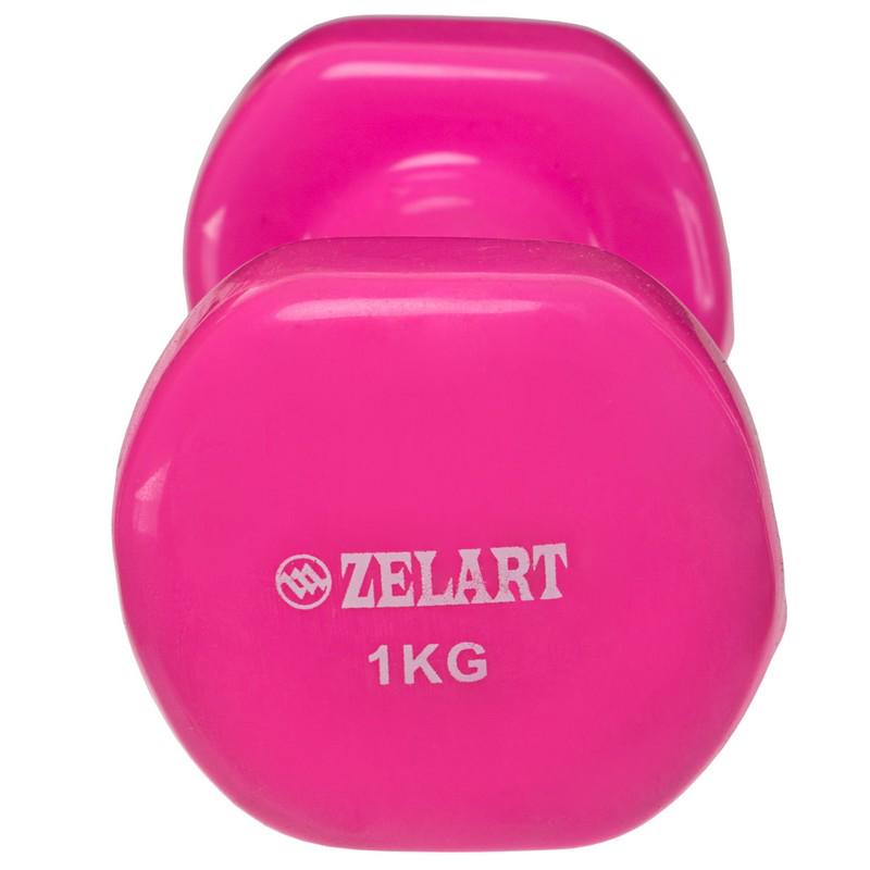 Гантели для фитнеса с виниловым покрытием Zelart Beauty TA-5225-1 2 шт. 1 кг Розовый (DR004972) - фото 4 Гантели для фитнеса с виниловым покрытием Zelart Beauty TA-5225-1 2 шт. 1 кг Розовый (DR004972) - фото 4