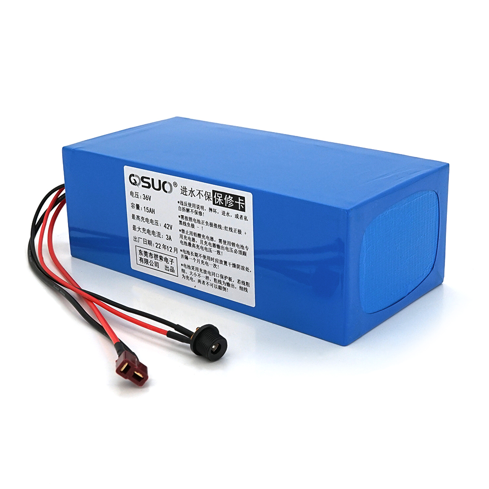 Аккумуляторная батарея QiSuo 36V 15A элементы Li-ion 18650 DC 5,5x2,1 мм (YUT_V6346) Аккумуляторная батарея QiSuo 36V 15A элементы Li-ion 18650 DC 5,5x2,1 мм (YUT_V6346)