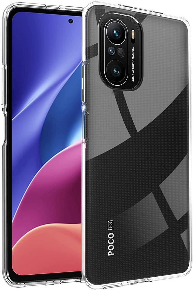 Прозрачный Чехол Xiaomi Poco F3 (ультратонкий силиконовый) (20835)