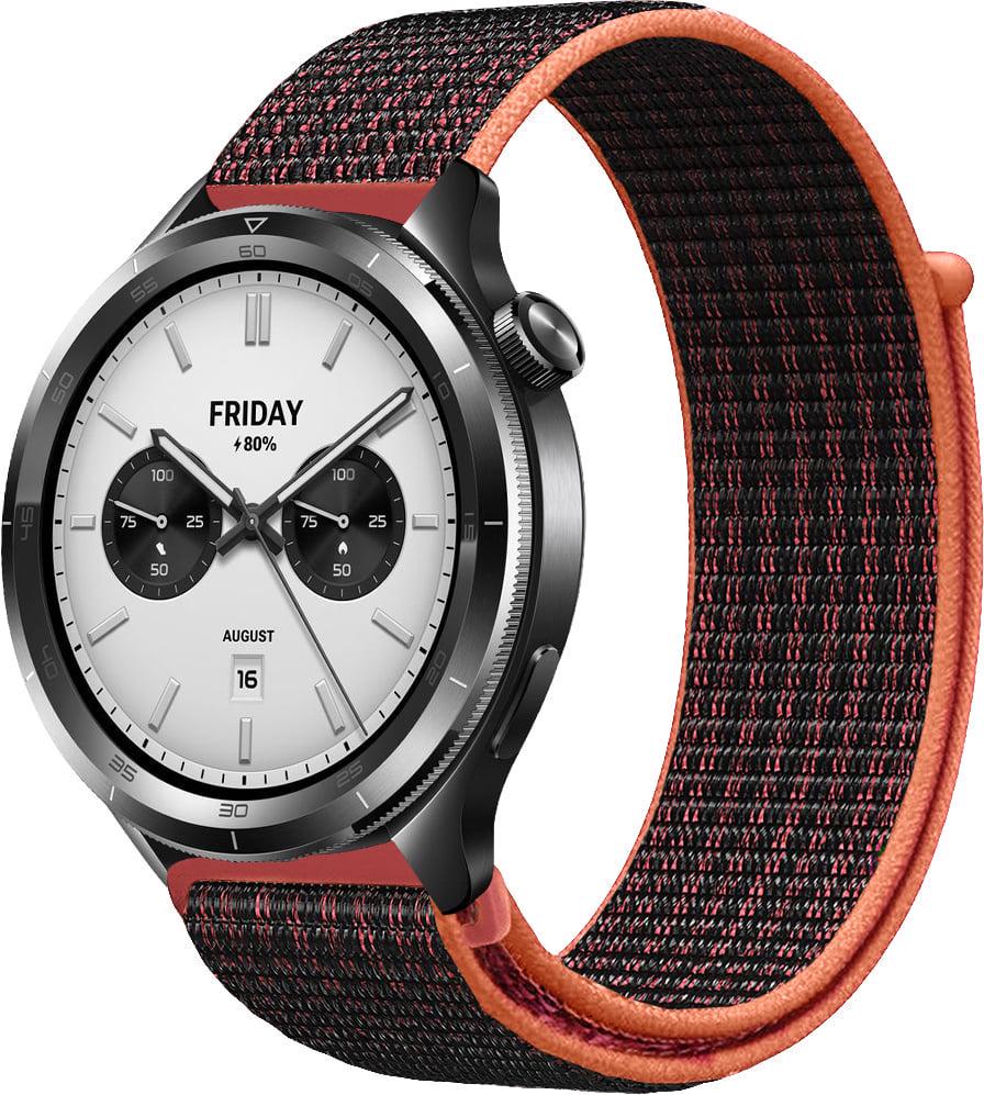 Ремешок нейлоновый Sport Loop для Xiaomi Watch S4 47 мм Black/Red (40593-44) Ремешок нейлоновый Sport Loop для Xiaomi Watch S4 47 мм Black/Red (40593-44)