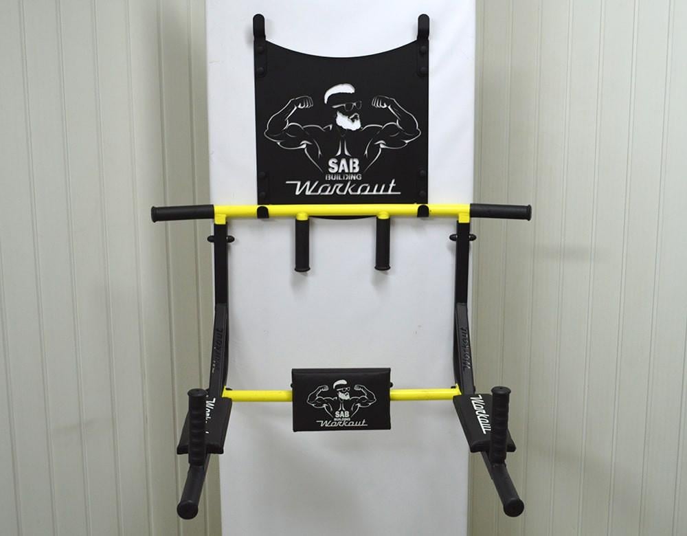 Турник-брусья SAB Workout WО настенный разборной c рамкой и адаптивной спинкой для пресса (0039) - фото 3 Турник-брусья SAB Workout WО настенный разборной c рамкой и адаптивной спинкой для пресса (0039) - фото 3