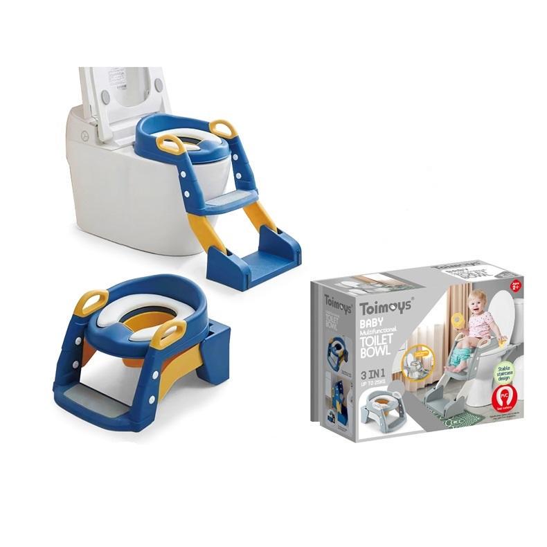 Сидіння на унітаз TOIMAYS дитяче складне зі сходами та ручками Синій - фото 6 Сидіння на унітаз TOIMAYS дитяче складне зі сходами та ручками Синій - фото 6