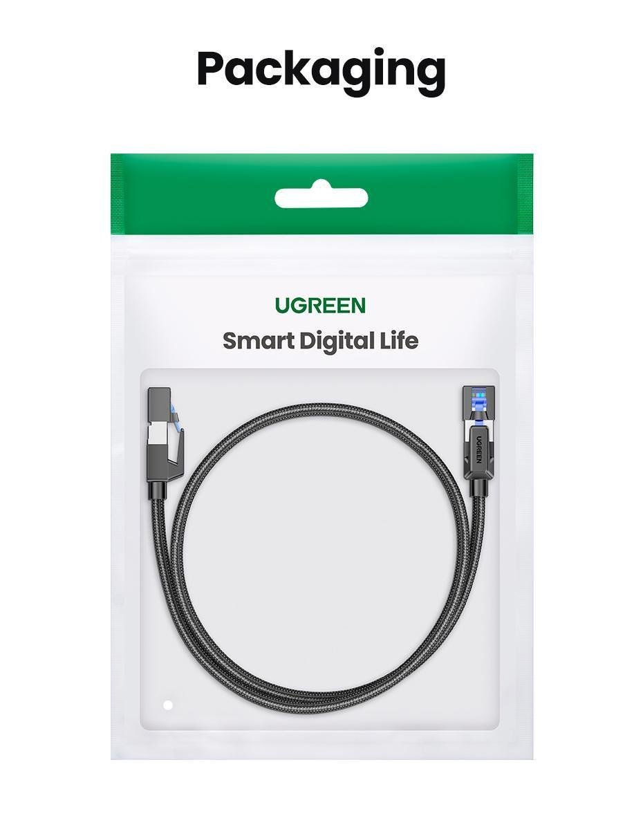Интернет-кабель UGREEN Cat.8 F/FTP 40 Гбит/с 2000 МГц Lan RJ45 RJ 45 15 м Черный (30799) - фото 17
