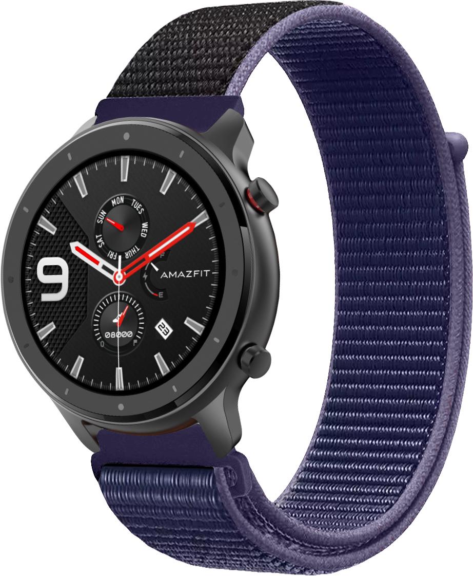 Ремінець нейлоновий Sport Loop для Amazfit GTR 47 мм Midnight Blue (16395-4D)