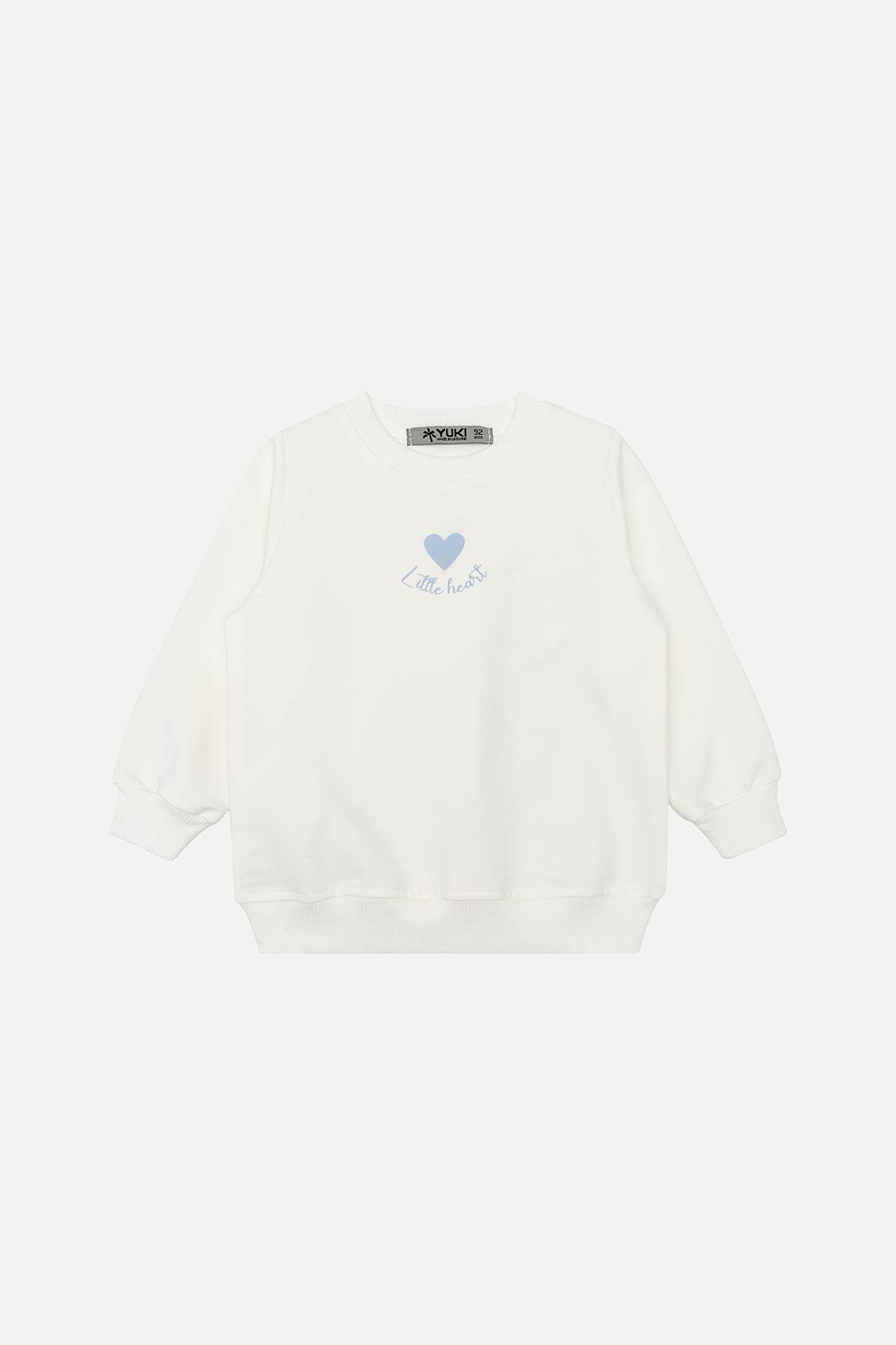 Свитшот для девочки ЦБ-00243340 98 см Молочный (28575991)