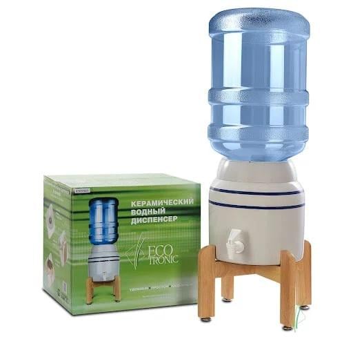 Диспенсер керамический для воды с подставкой и краником в комплекте ViO CD-01 - фото 8 Диспенсер керамический для воды с подставкой и краником в комплекте ViO CD-01 - фото 8