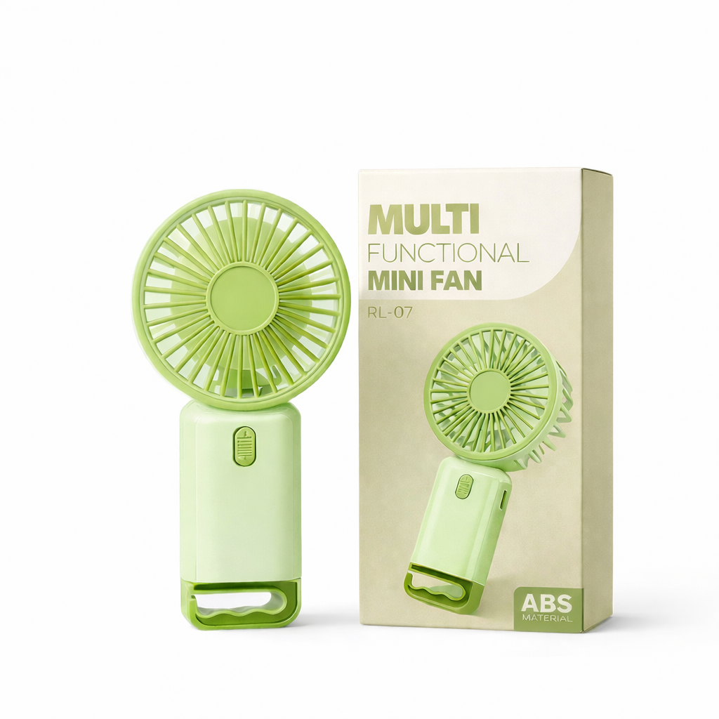 Мини-вентилятор аккумуляторный Multi Fan RL-07 USB Зеленый (33674589)