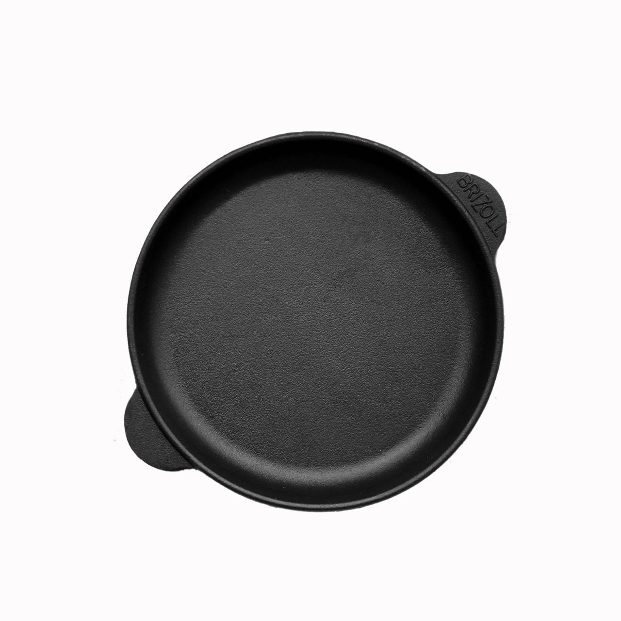 Сковорідка чавунна Brizoll H1825 180 мм порційна кругла з ручками (2656580665)