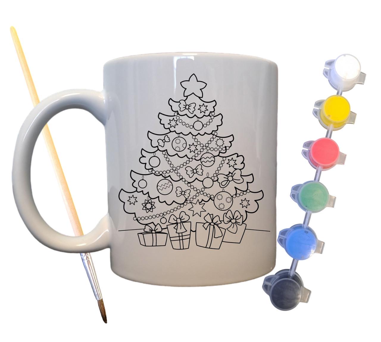 Набор для творчества кружка раскраска Рождественские подарки 330 мл Белый (КР0053) - фото 2 Набор для творчества кружка раскраска Рождественские подарки 330 мл Белый (КР0053) - фото 2