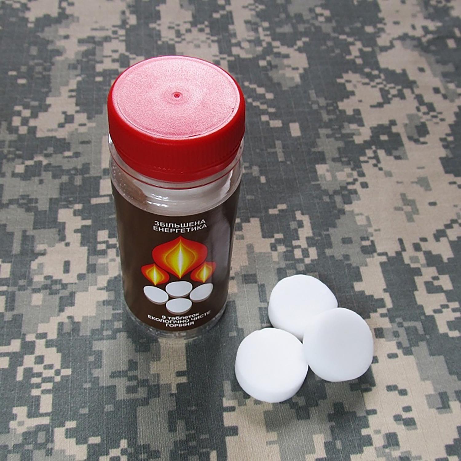 Сухой спирт увеличенная Энергетика 9 табл. - фото 4 Сухой спирт увеличенная Энергетика 9 табл. - фото 4