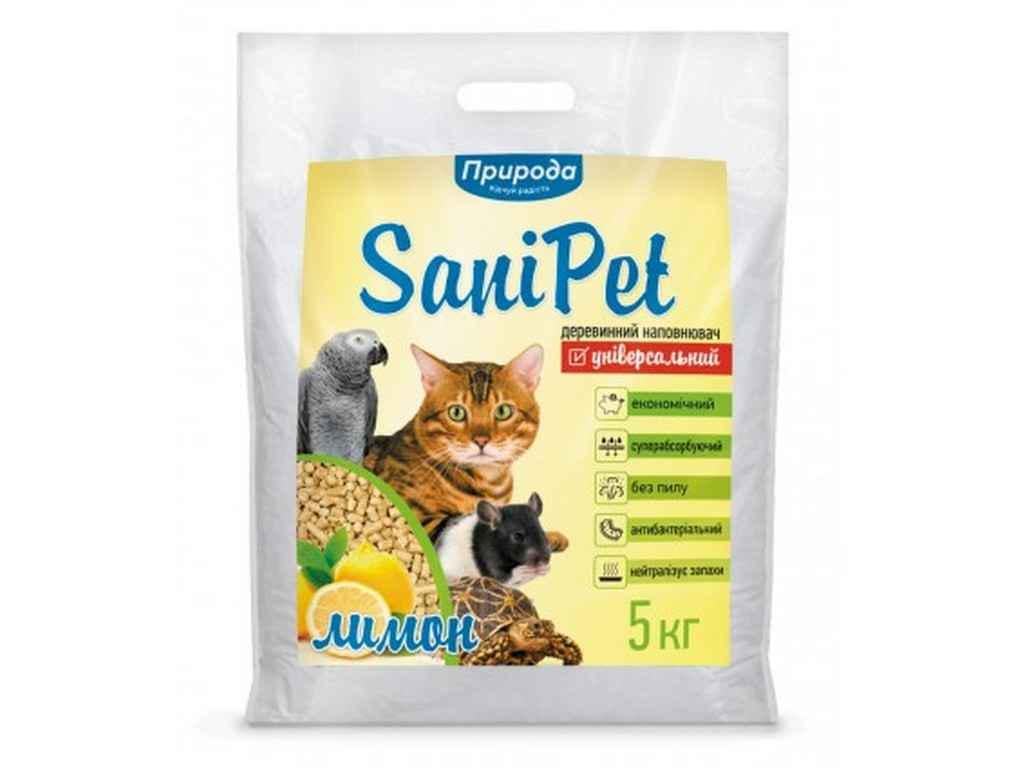 Наполнитель Природа древесная SANI PET Лимон 5 кг (635893) Наполнитель Природа древесная SANI PET Лимон 5 кг (635893)
