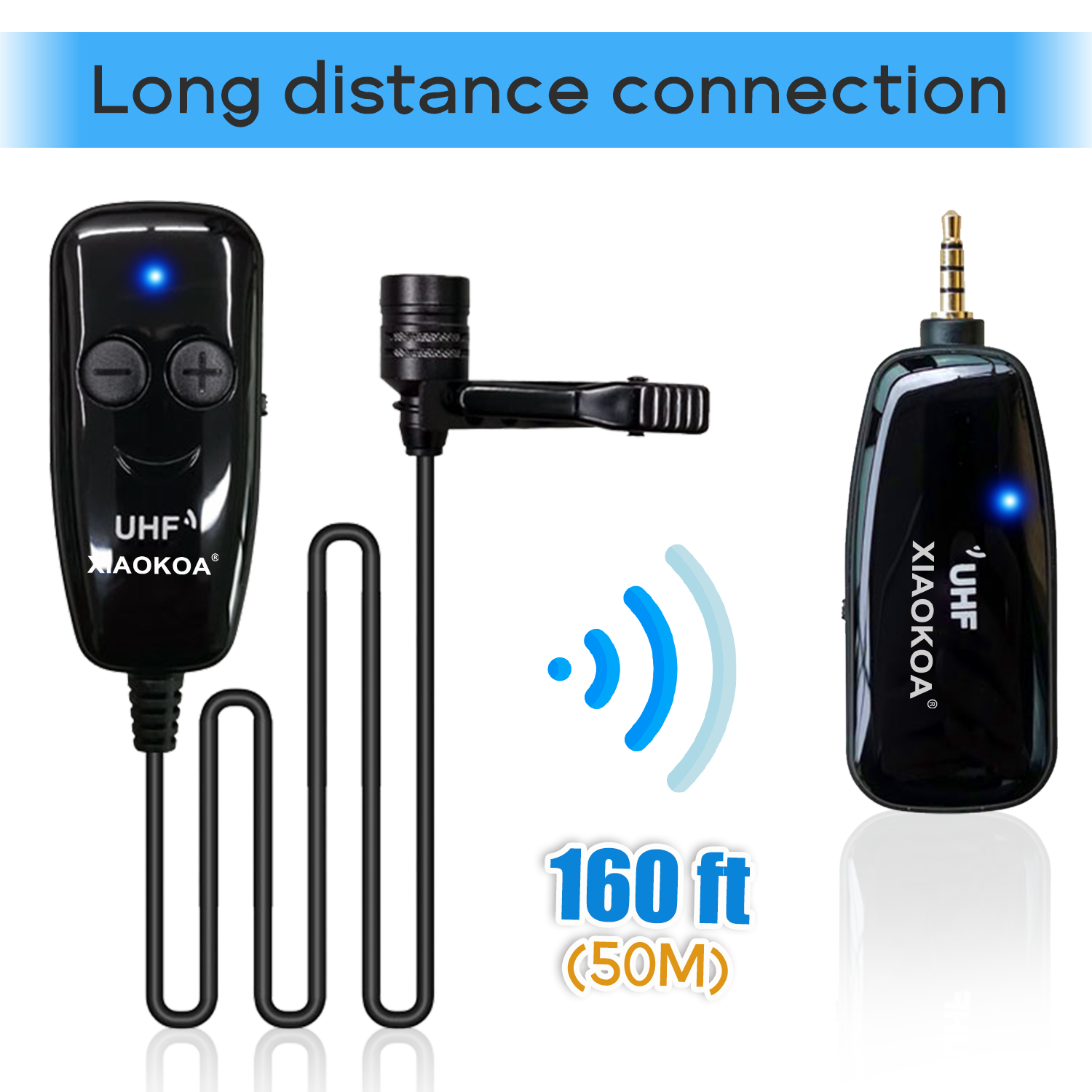 Беспроводной петличный микрофон XIAOKOA N81-UHF - фото 3