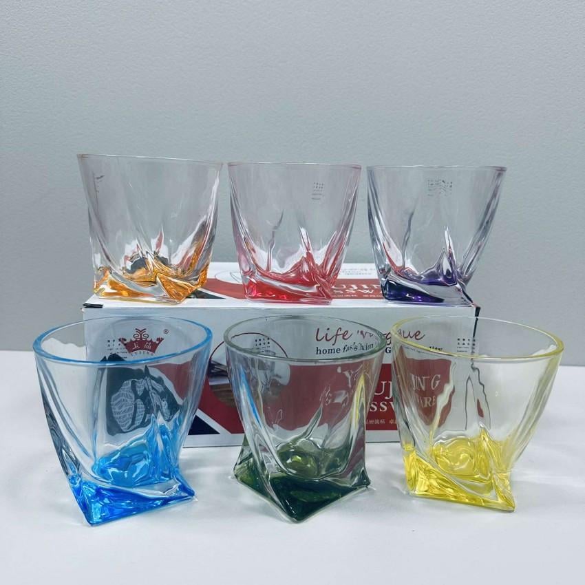 Набор стаканов Quadro Yujing GlassWare Color 2772-1/819087 6 шт. 340 мл (2468358252)