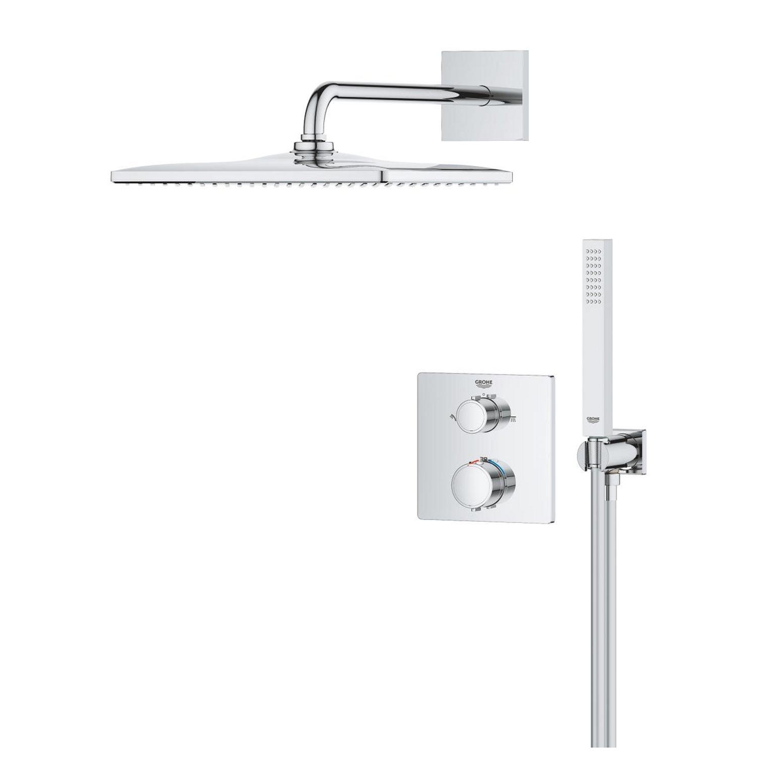 Душевая система скрытого типа Grohe QuickFix Precision 34881000 CV034331 Хром (231551) - фото 7