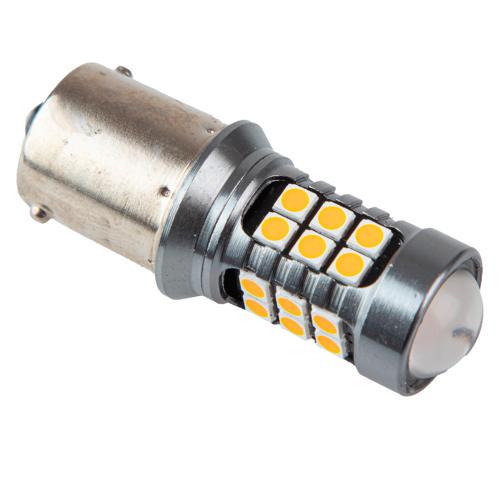 Лампа Pulso/габаритная/LED 1156/24+3SMD-3030/12-24v/2w/400lm Yellow (LP-54324)