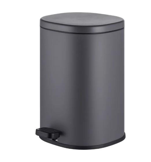 Відро для сміття MIXXUS Premium Olivary-TC0105 Graphite з плавним закриттям/овальне 5 л Графіт (MI7063)