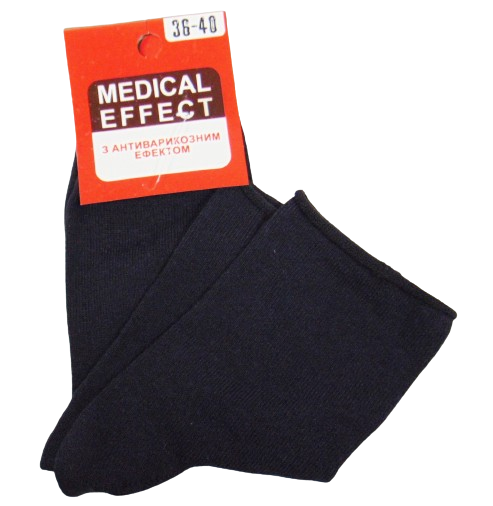 Шкарпетки з антиварикозним ефектом Житомир medical effect р. 36-40 Темно-синій (2114171496)