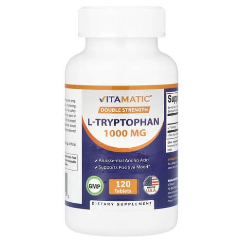 Триптофан Vitamatic L-Tryptophan 1000 мг 120 табл. (VMC-47142)