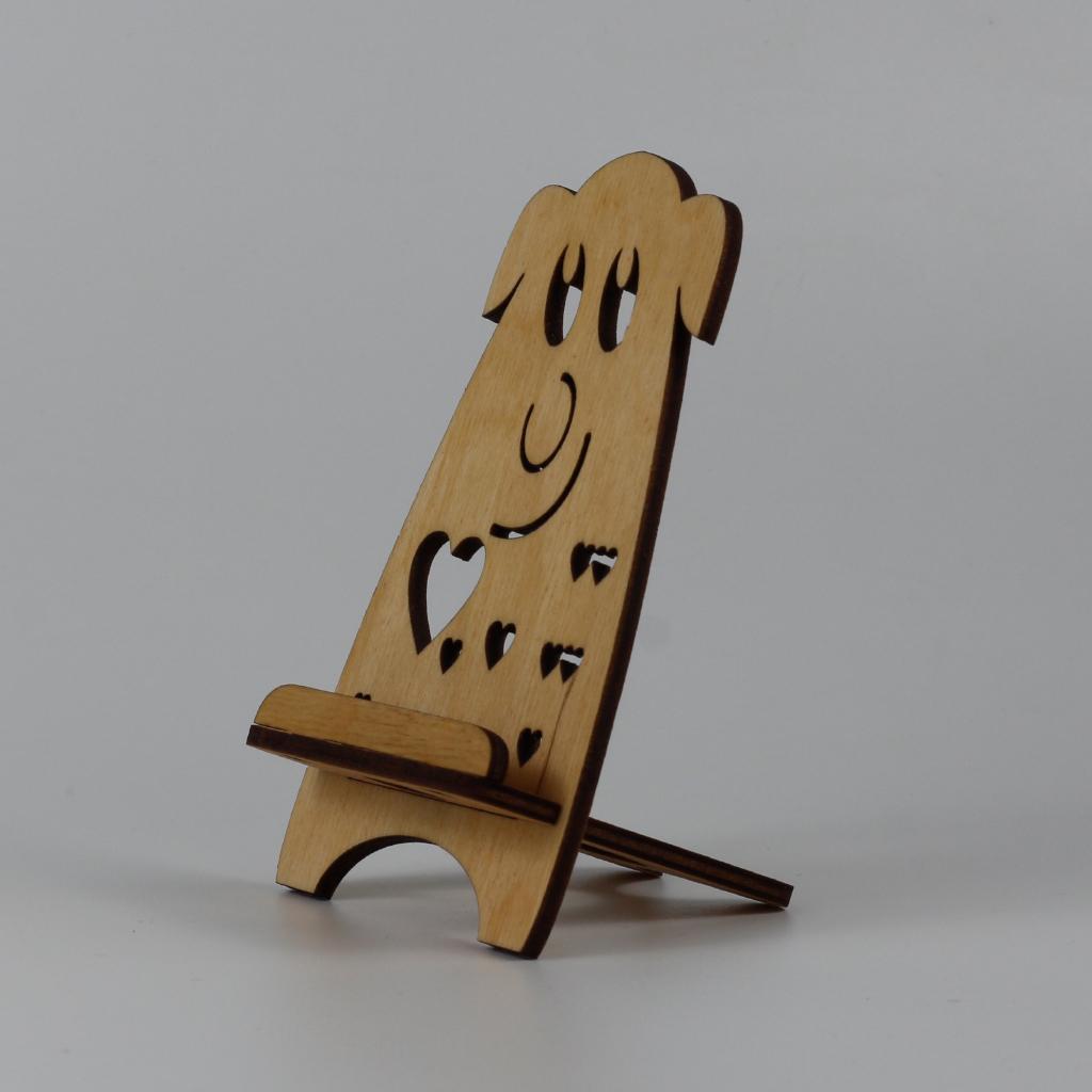 Підставка-тримач для телефону з дерева 10 (03020027) - фото 4 Підставка-тримач для телефону з дерева 10 (03020027) - фото 4