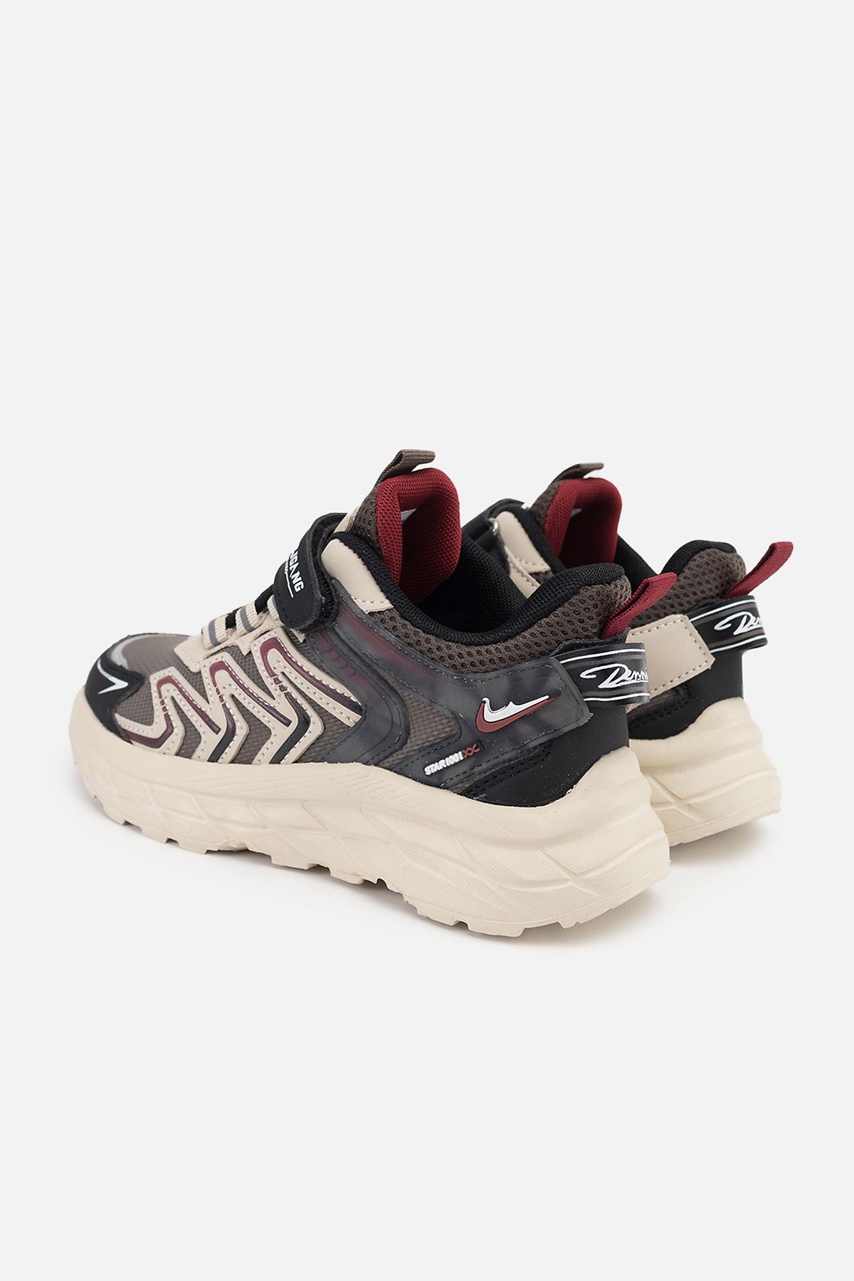 Кроссовки на платформе для мальчика р. 33 Коричневый (SKT001010178) - фото 4