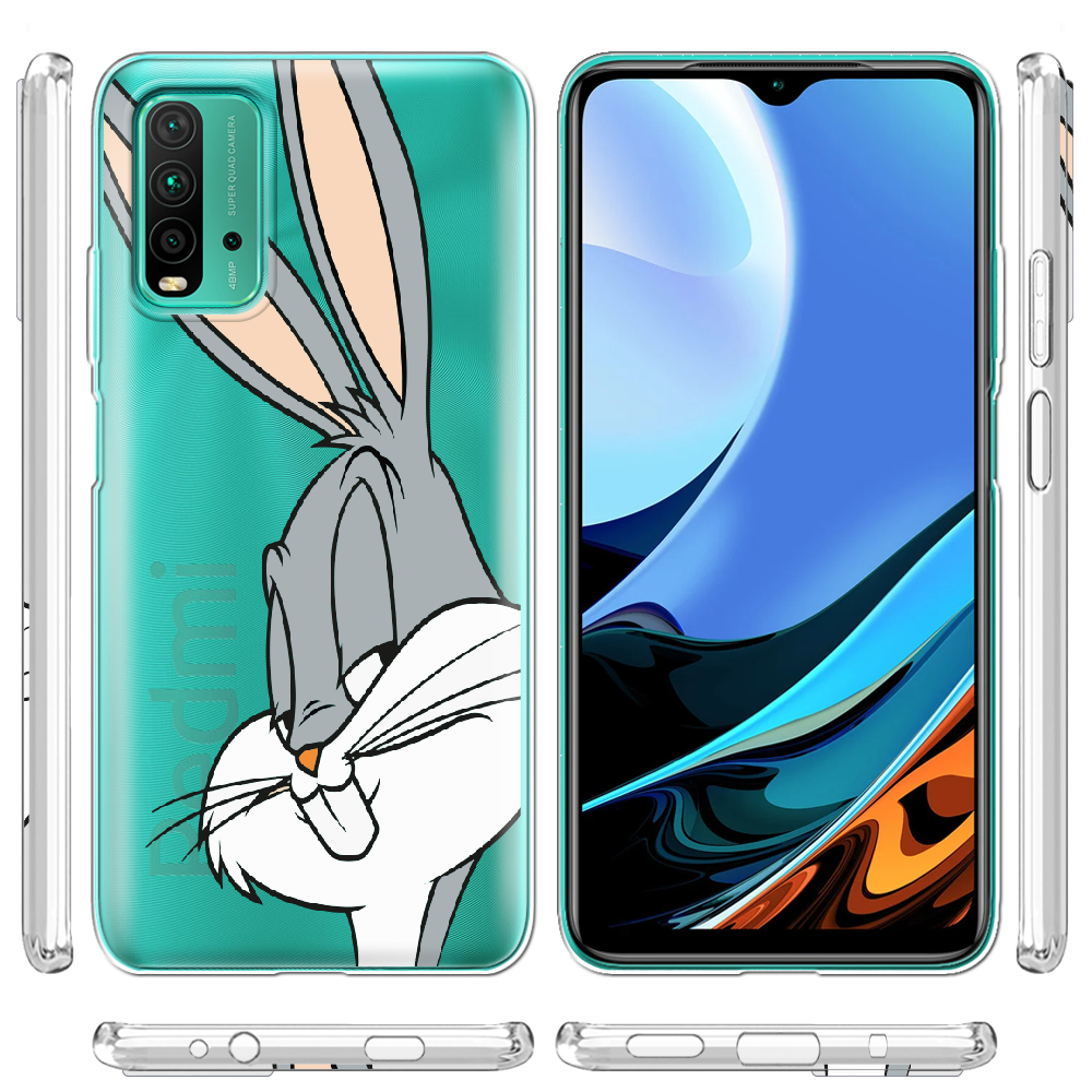 Чохол BoxFace Xiaomi Redmi 9T Lucky Rabbit Прозорий силікон (41685-bk81-41685) - фото 3