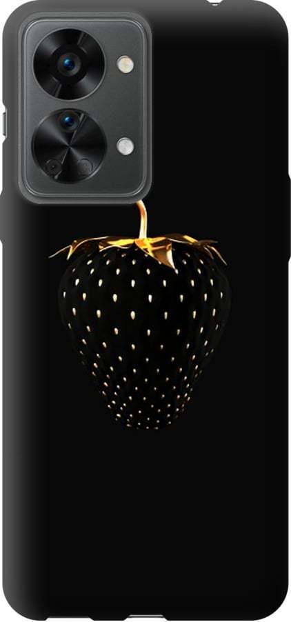 Чехол на OnePlus Nord 2T Черная клубника (3585u-2640-42517)