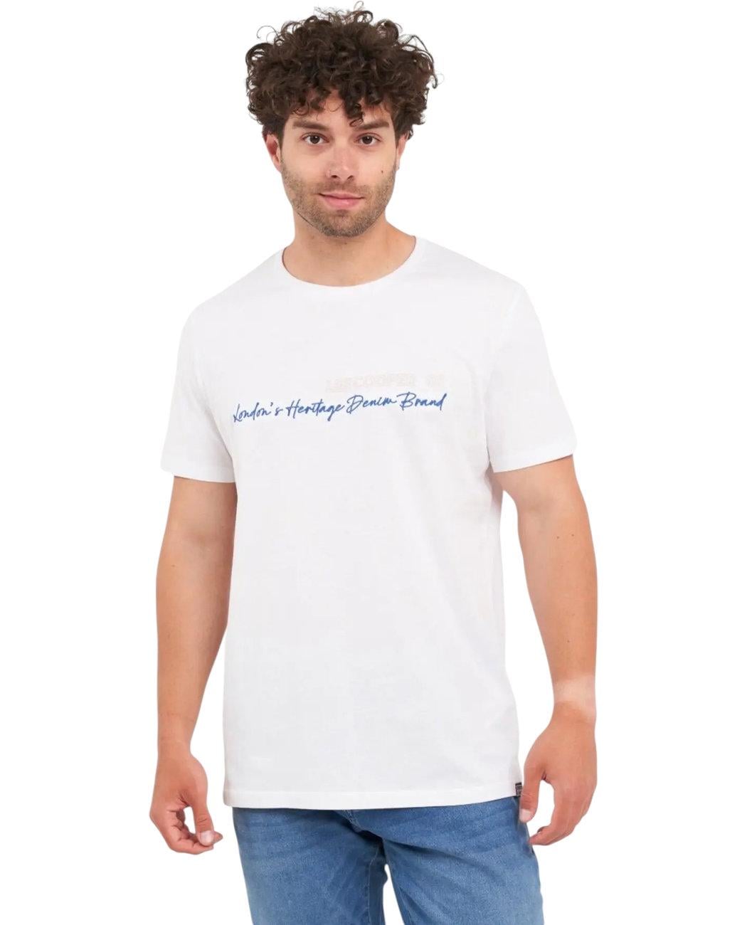 Футболка чоловіча Lee Cooper 10196588.101 L Білий (5942723169631)