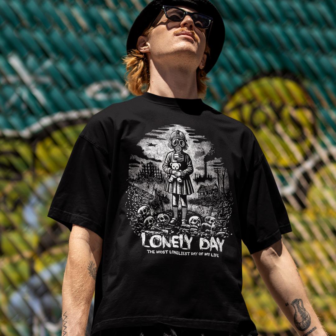 Футболка унисекс System of a Down Lonely Day 4XL Черный (0000008892)