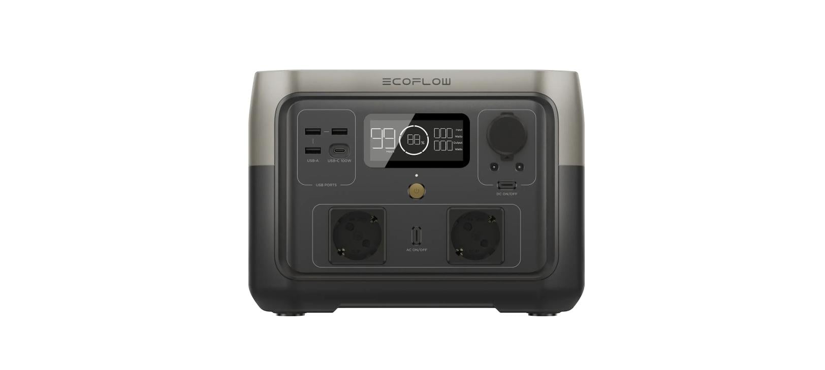 Зарядная станция EcoFlow RIVER 2 Max 512 Вт/ч Black