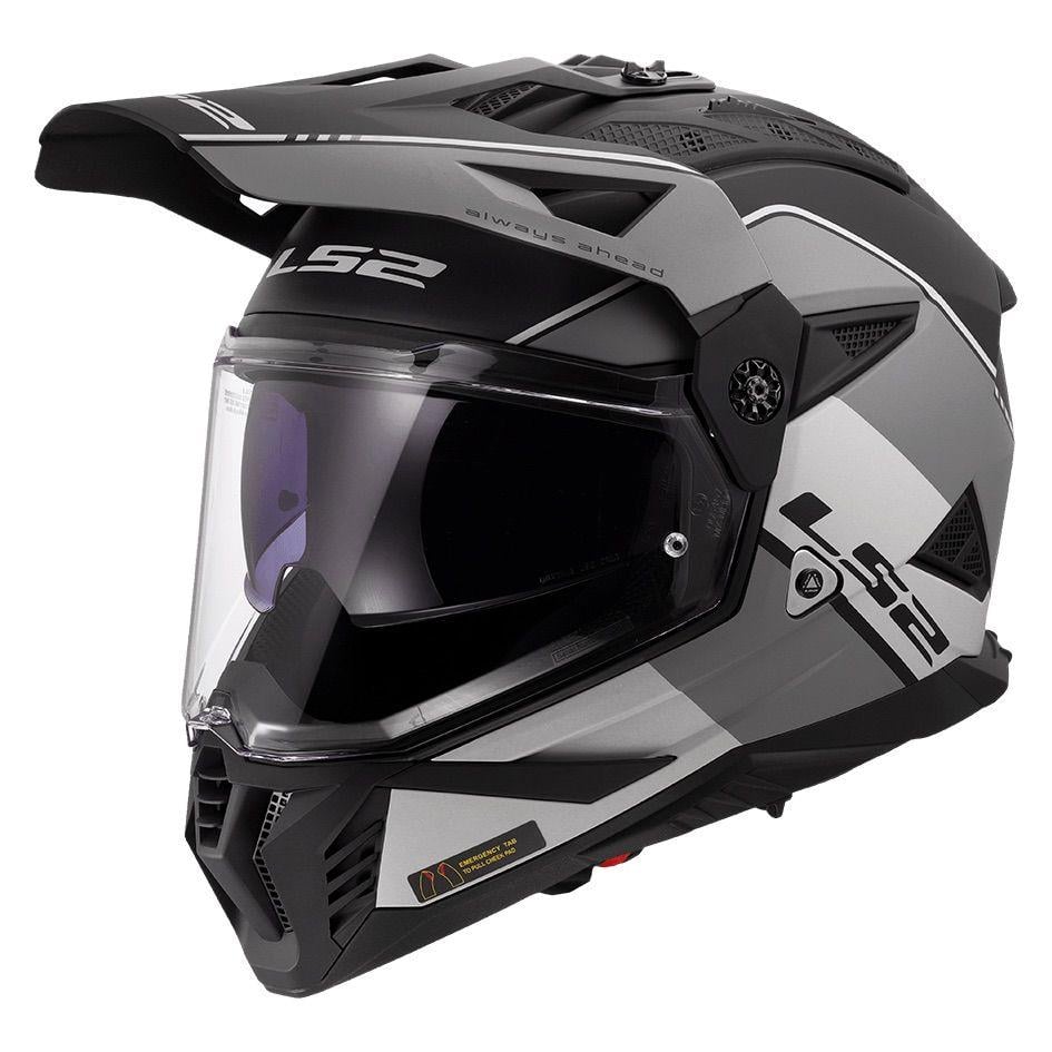 Мотошлем LS2 MX702 Pioneer 2 Rally S Matt Gray/Black (53479) Мотошлем LS2 MX702 Pioneer 2 Rally S Matt Gray/Black (53479)