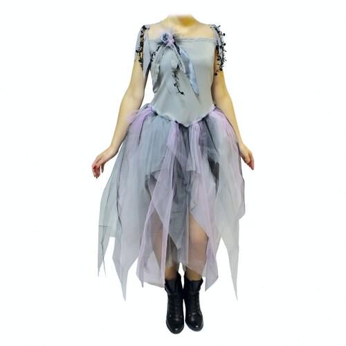 Платье Seta Decor Мертвая невеста с брошью S-M (17-839GY)