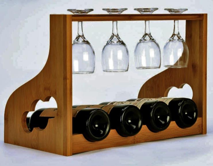 Полка для вина настольная Беском Латте (Впс-005316)