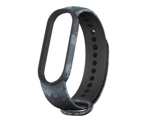 Ремешок Silicone для Xiaomi Mi Band 5/6/7 Digital Сamouflage