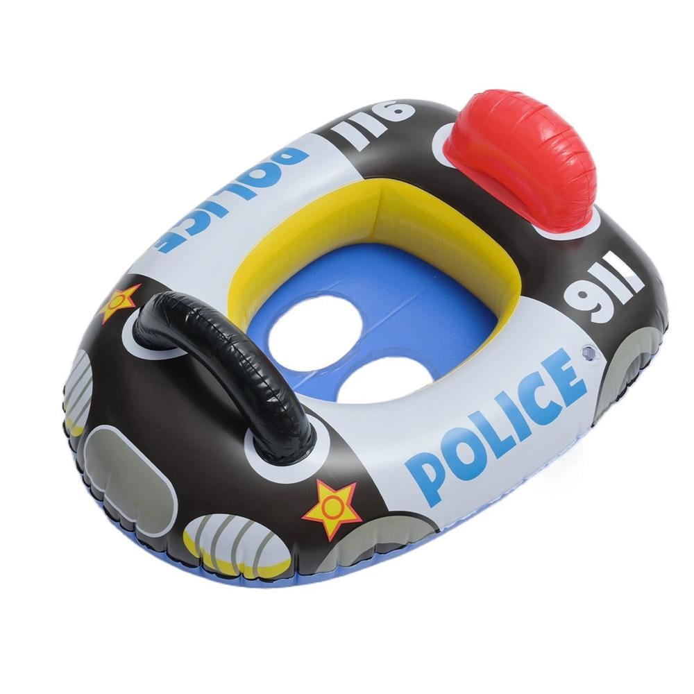 Надувной круг детский Полицейская машина 72x55 см Черный (52-полиц-BT-6533)