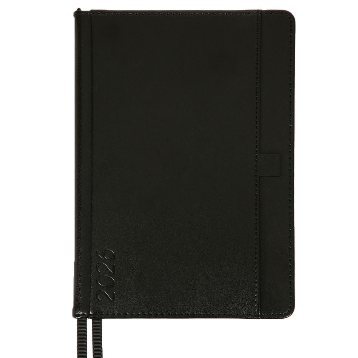 Дневник датированный 2026 Leo Planner Legacy A5 368 стр. Черный (252649)