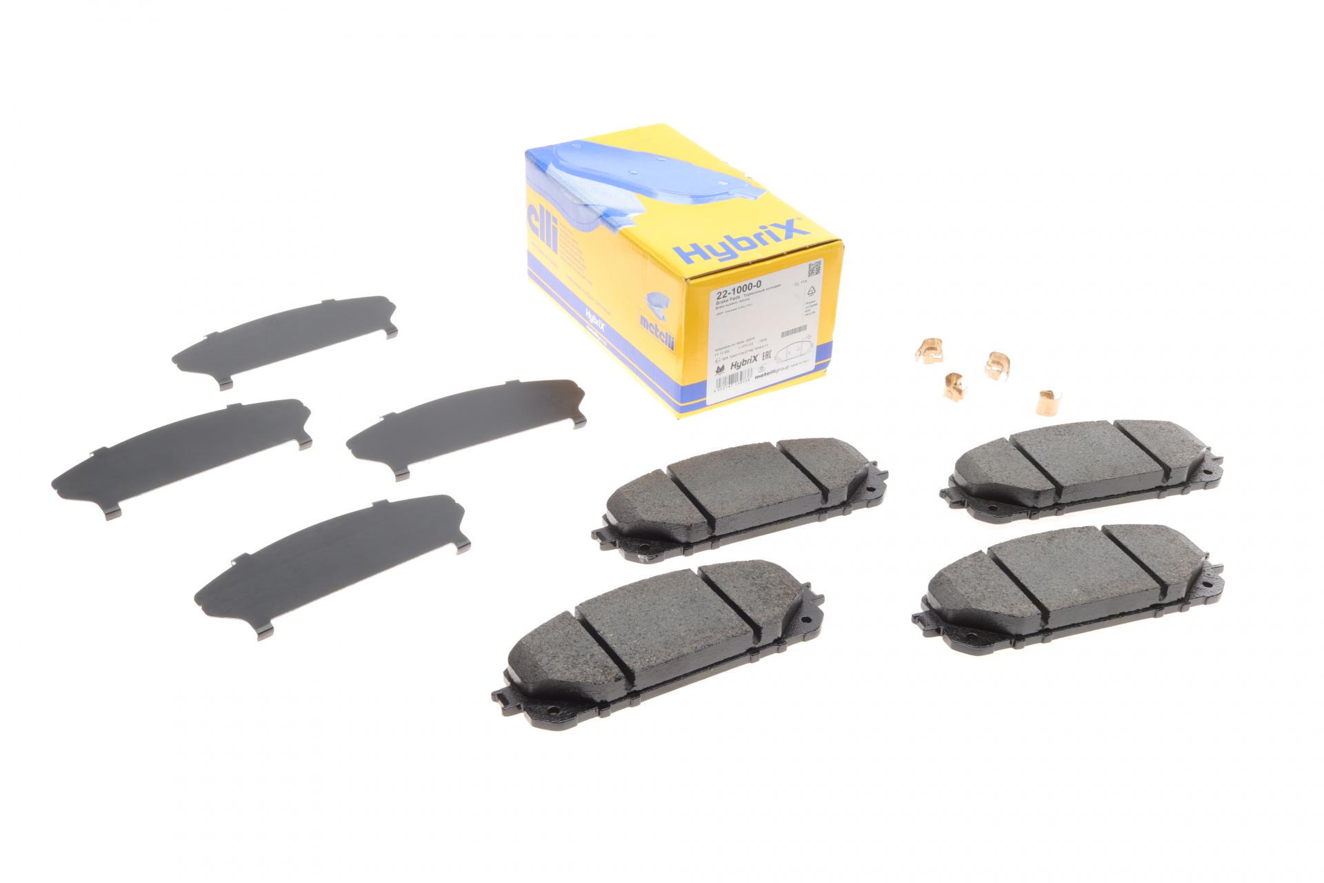 Колодки тормозные передние METELLI Jeep Cherokee 13- (22-1000-0 METELLI)