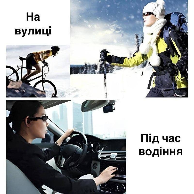 Солнцезащитные очки с Bluetooth наушниками и гарнитурой коричневые линзы (77075023) - фото 3