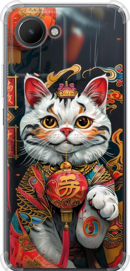 Чехол на Realme C30 China Cat v2 (6135sp-2700-42517) Чехол на Realme C30 China Cat v2 (6135sp-2700-42517)
